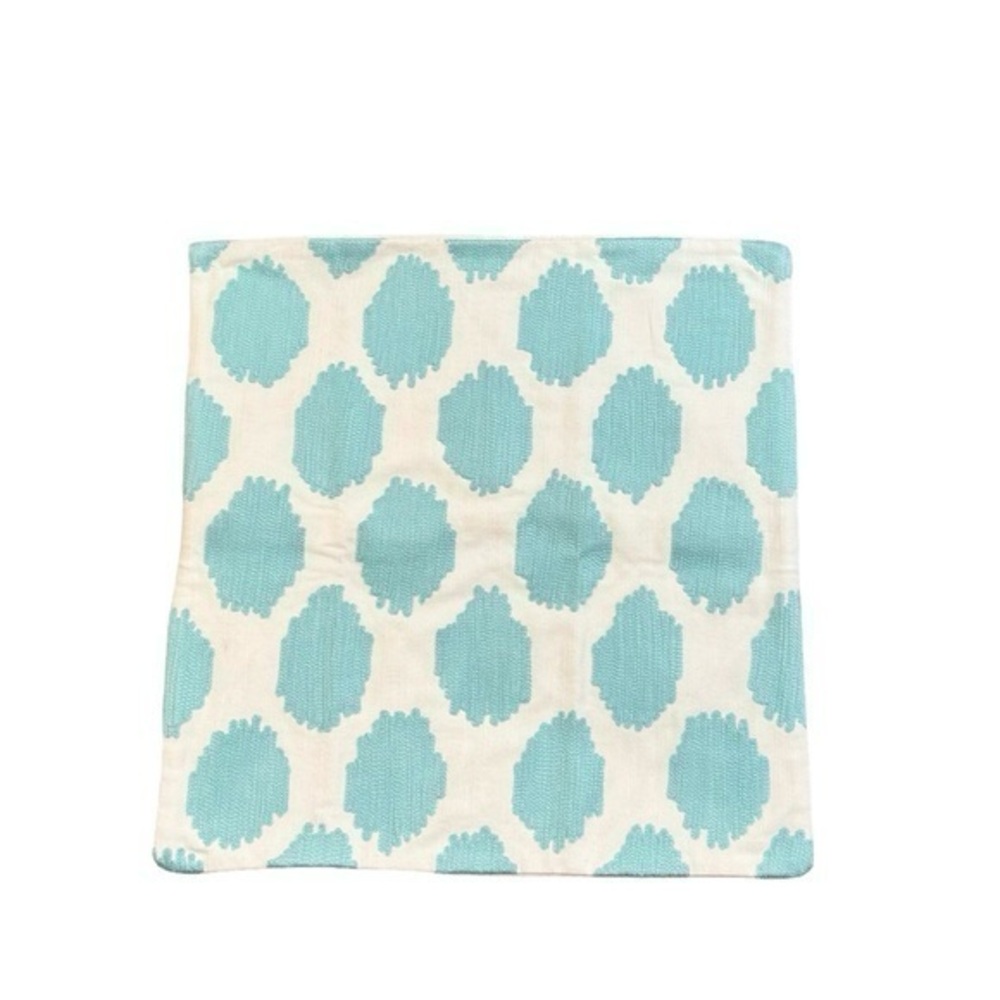 NWT Pottery Barn Kids Ikat Pattern Chinoiserie Crewel Decorative Sham 16x16